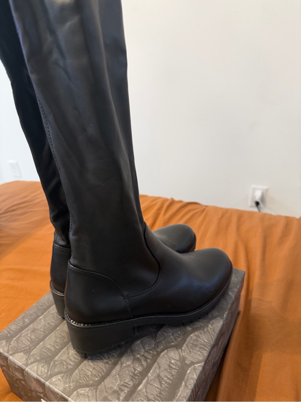 Azalea Wang "Surgical-Trim" Forever Lost In Time Thigh High Boots